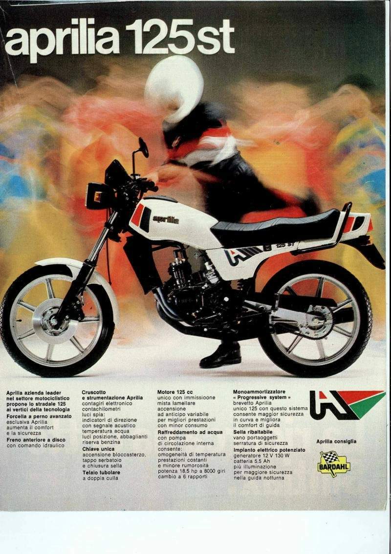 Мотоцикл Aprilia ST 125 1982 фото