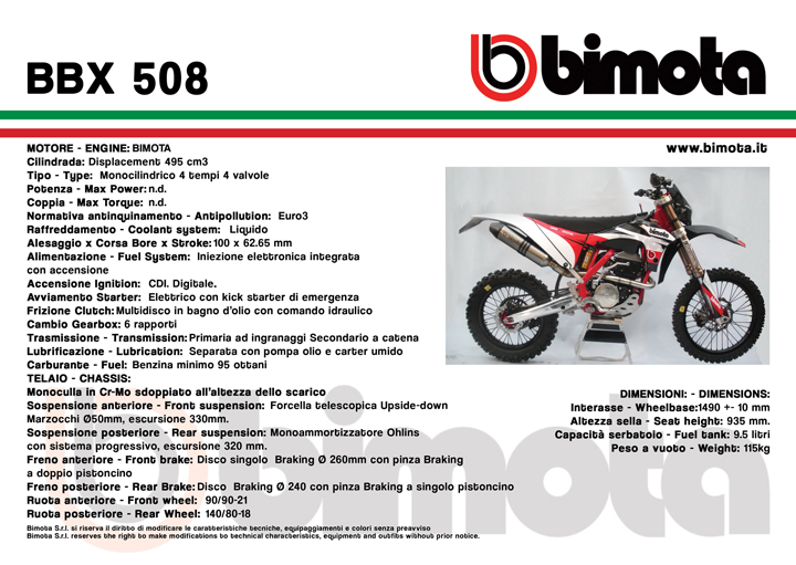 Мотоцикл Bimota BBX 50 8 2012
