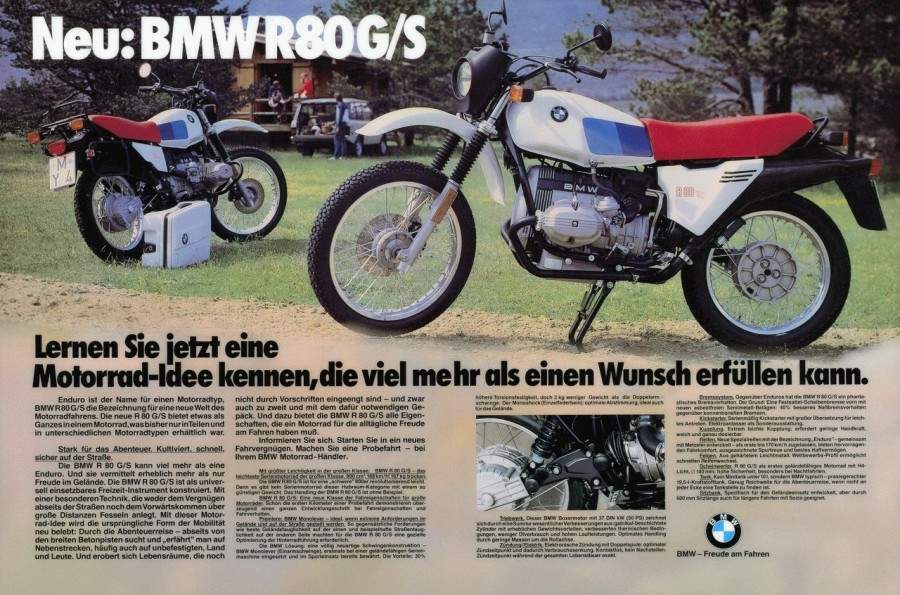 Мотоцикл BMW R 80GS 1983 фото
