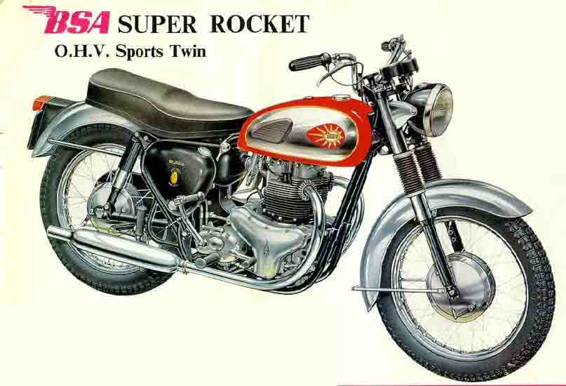 Мотоцикл BSA A 10R Super Rocket 650 1960 фото