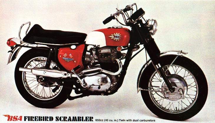 Мотоцикл BSA irebird Scrambler 1968