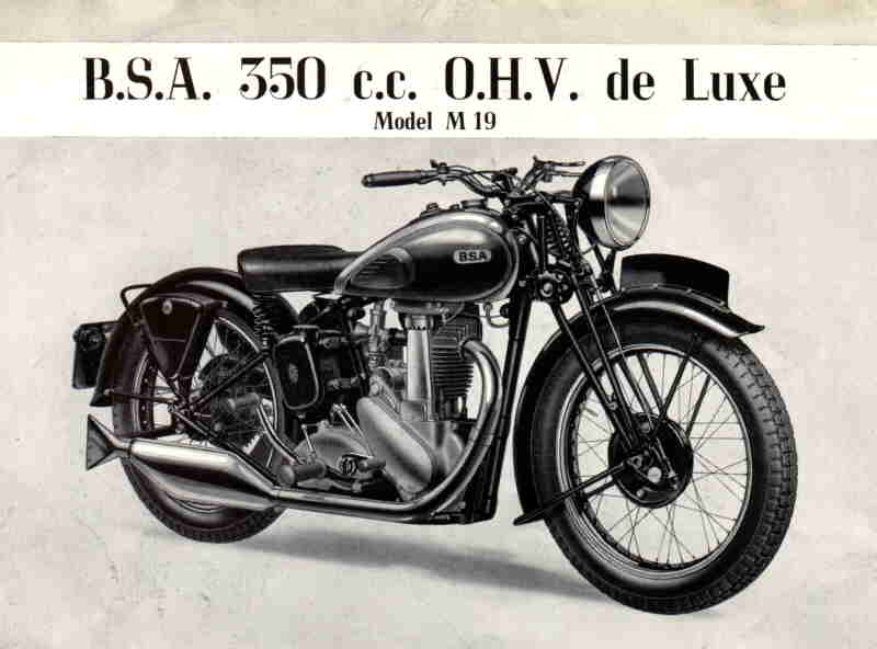 Мотоцикл BSA M19 1927