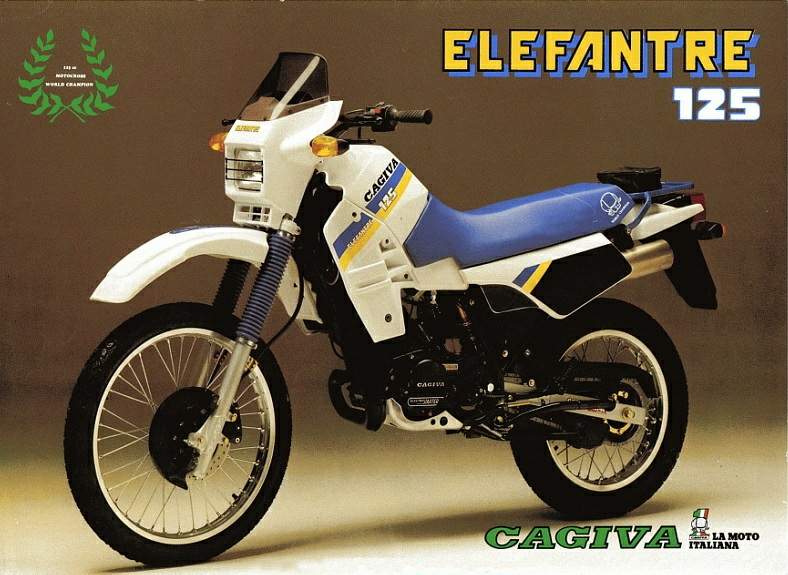 Мотоцикл Cagiva Elefant 125 1986