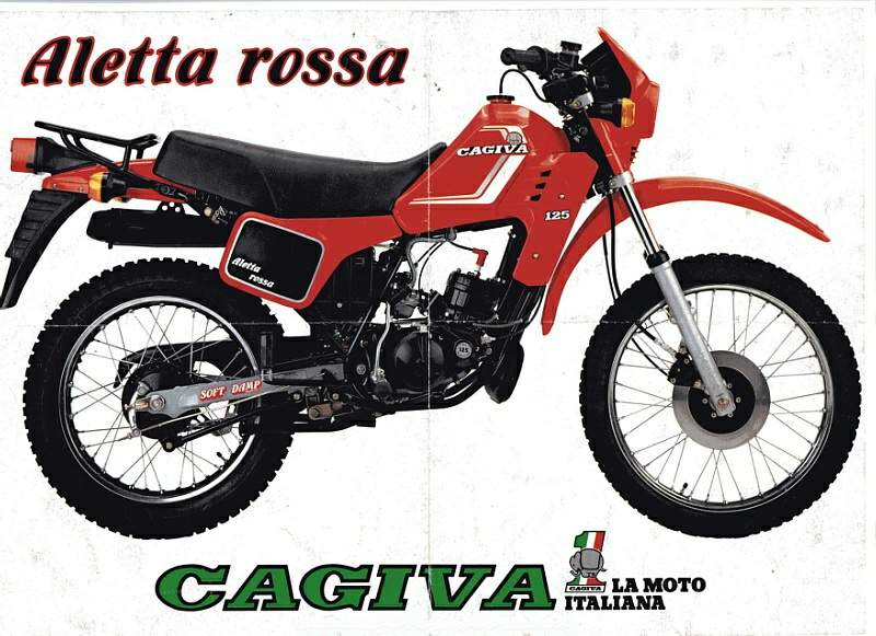 Мотоцикл Cagiva SXT 125 Ala Rossa 1982