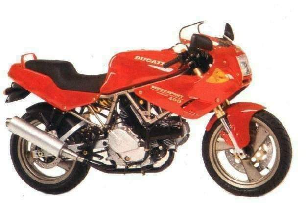 Мотоцикл Ducati 400SS (h alf f airin g) 1991