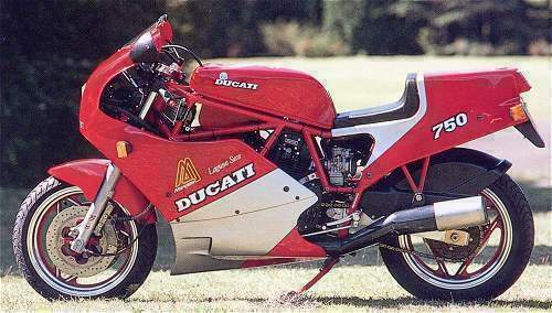 Мотоцикл Ducati 750F1 Laguna Seca 1987
