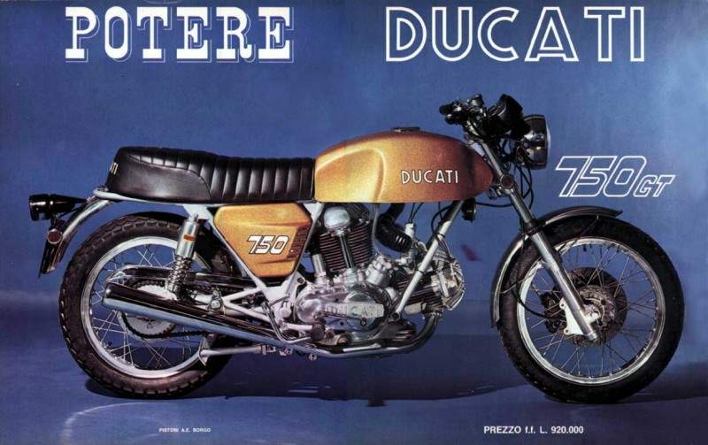 Мотоцикл Ducati 750GT 1971