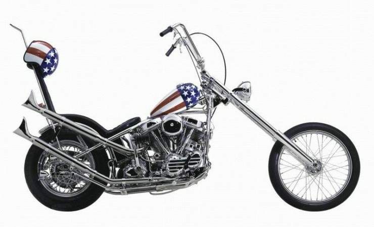 Мотоцикл Harley Davidson Easy Rider Captain America Chopper 1969