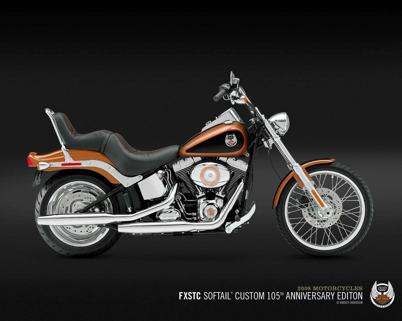 Мотоцикл Harley Davidson FXSTC Softail Custom 105 Anniversary 2008 фото
