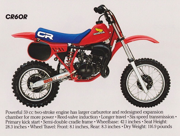 Мотоцикл Honda CR 60 R 1984