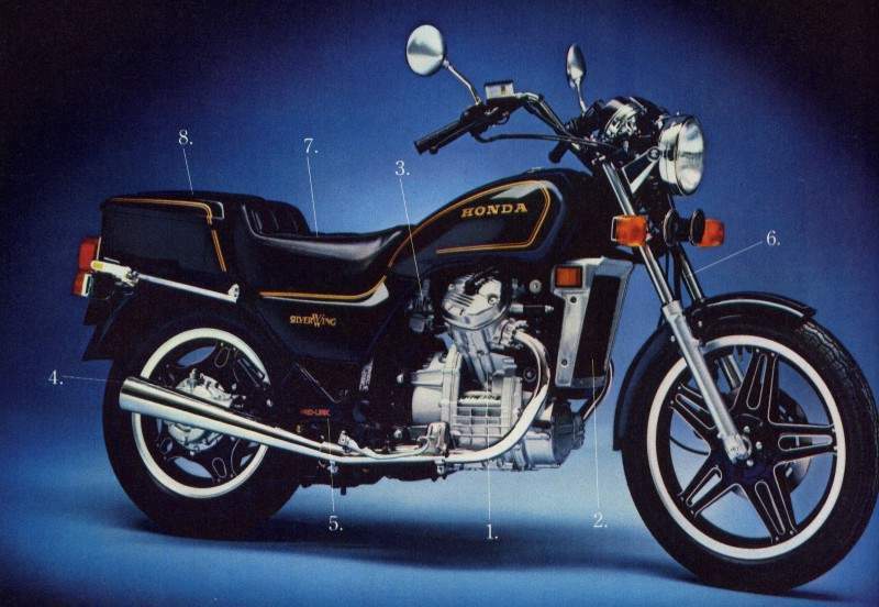 Мотоцикл Honda GL 500 Silverwing 1977