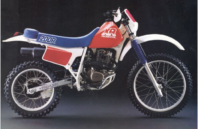 Мотоцикл Honda XR 200R 1987 фото