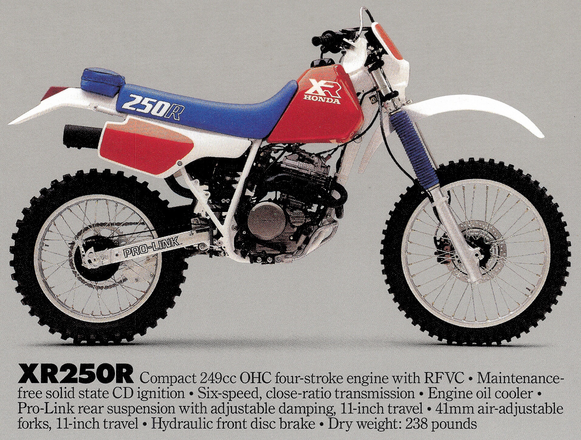 Мотоцикл Honda XR 250 R 1986