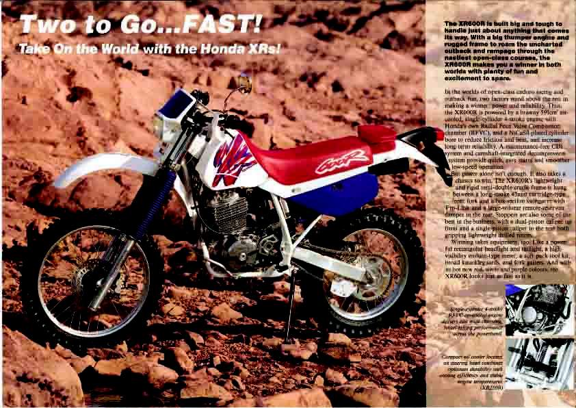 Мотоцикл Honda XR 250R 1995 фото