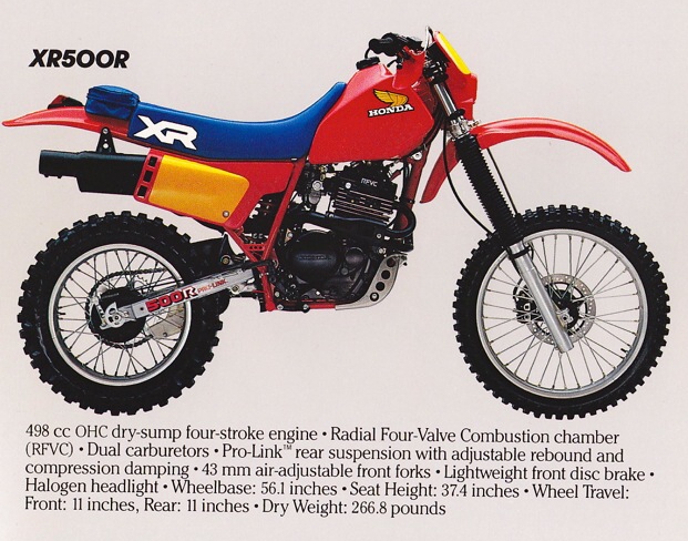 Мотоцикл Honda XR 500 R 1984