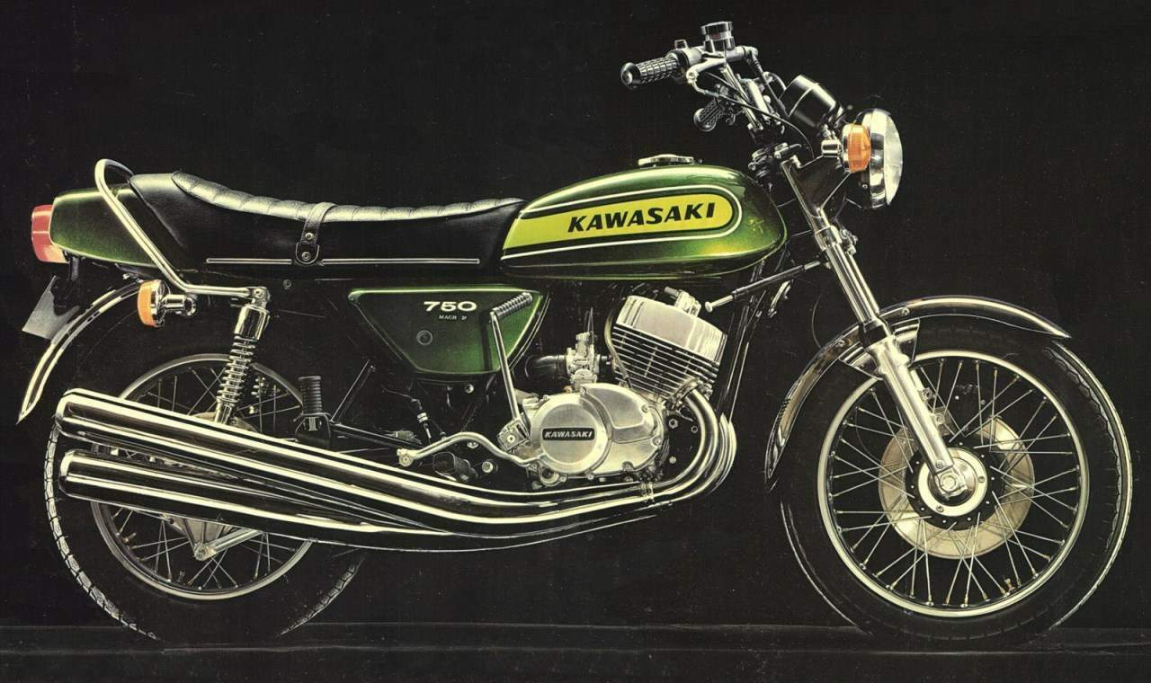 Мотоцикл Kawasaki H2 750 Mach IV 1974