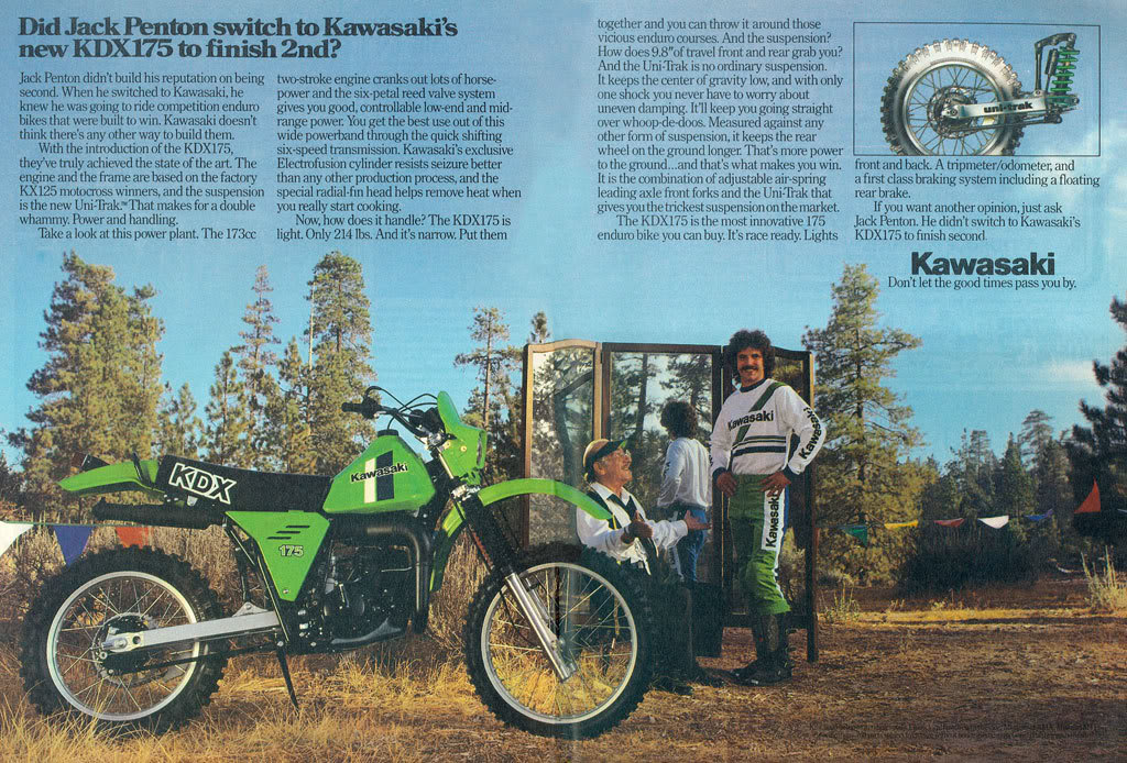 Мотоцикл Kawasaki KDX 175 1980 фото