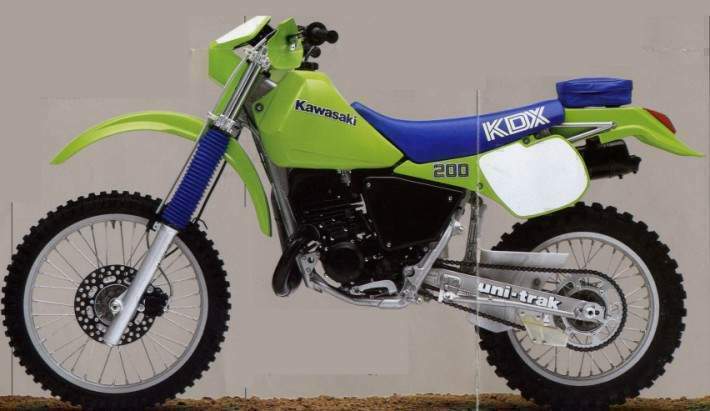 Мотоцикл Kawasaki KDX 200 1986 фото
