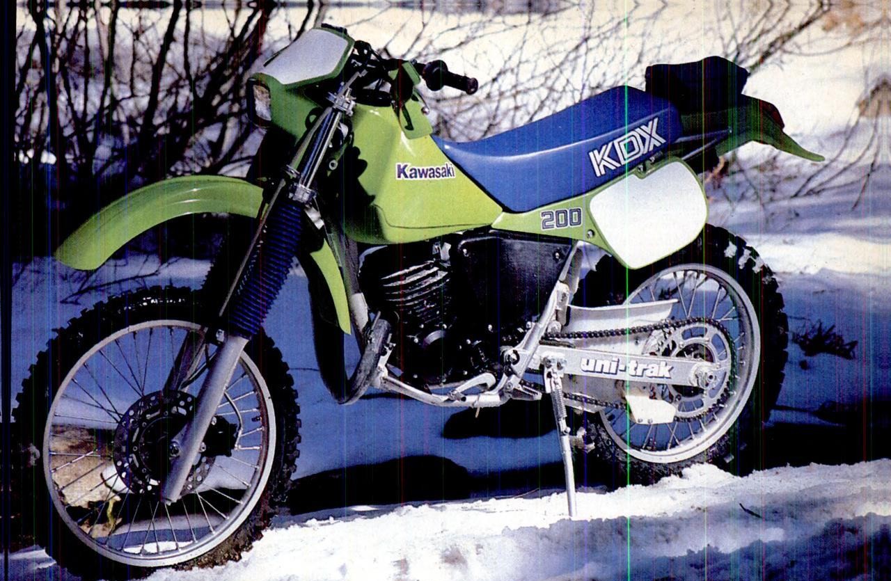 Мотоцикл Kawasaki KDX 200 1987 фото