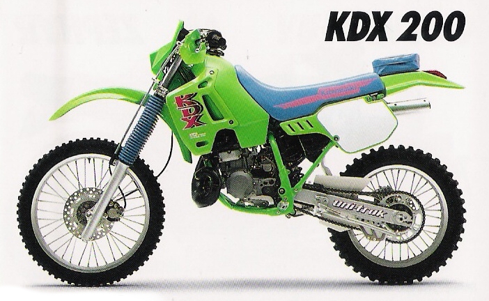 Мотоцикл Kawasaki KDX 200 1991