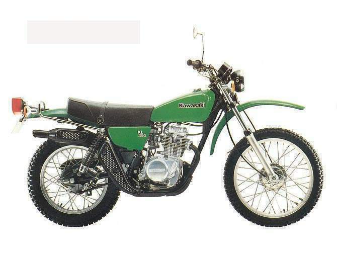 Мотоцикл Kawasaki KL250 1978 фото