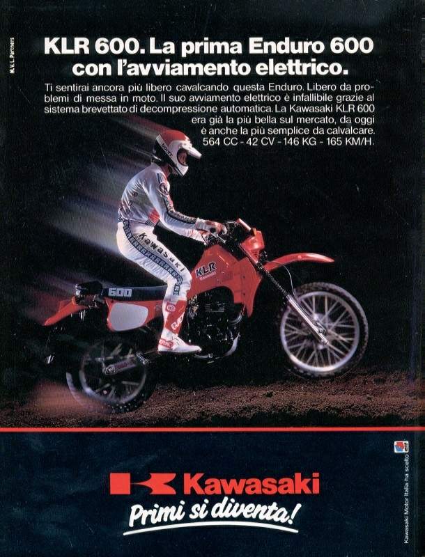 Мотоцикл Kawasaki KLR 600 1985 фото