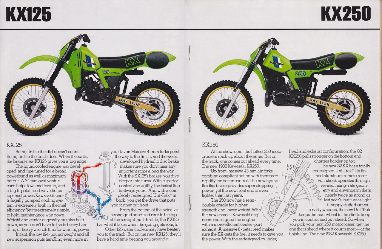 Мотоцикл Kawasaki KX 125 1982