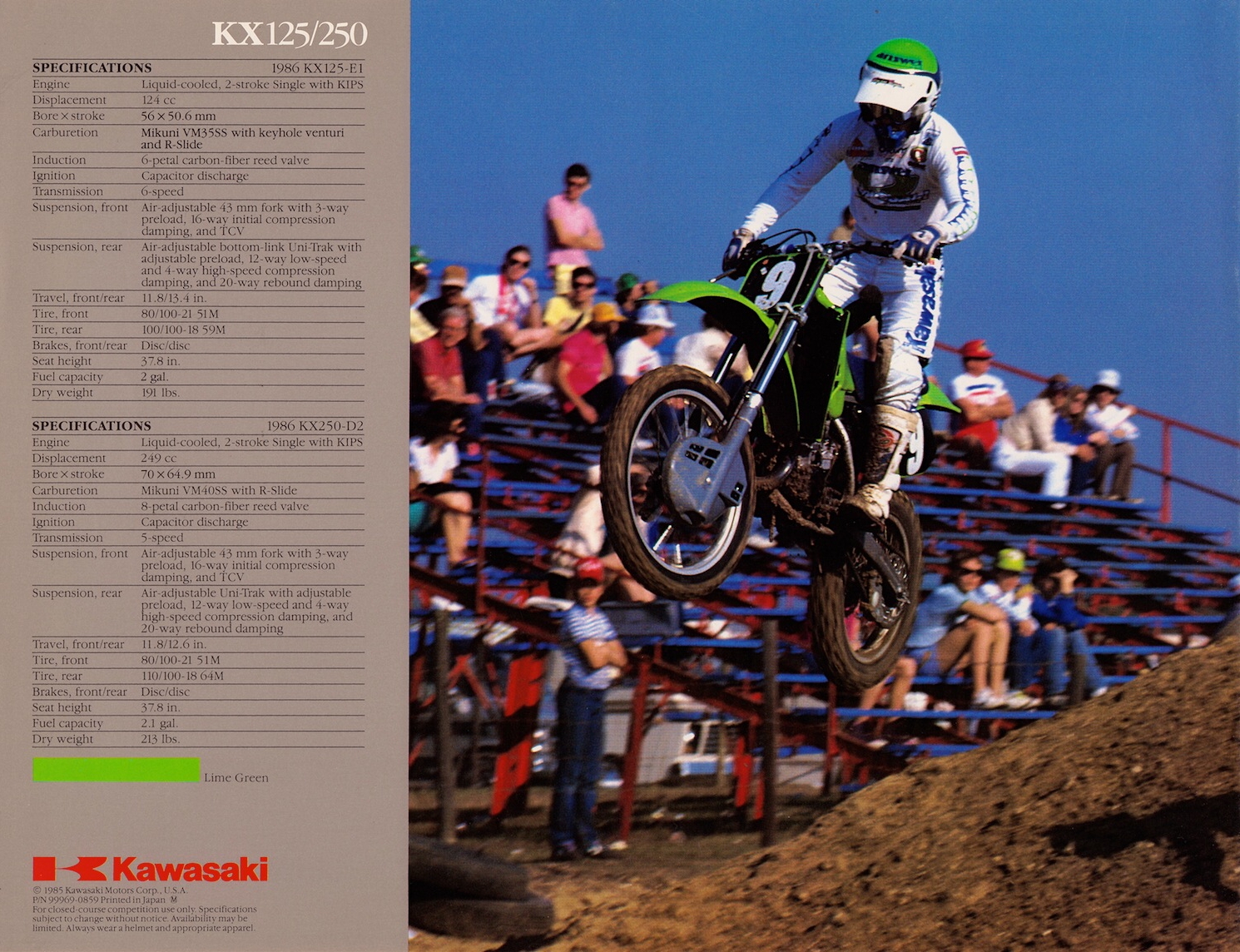 Мотоцикл Kawasaki KX 125 1986