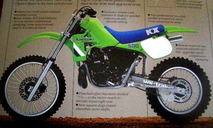 Мотоцикл Kawasaki KX 500 1986