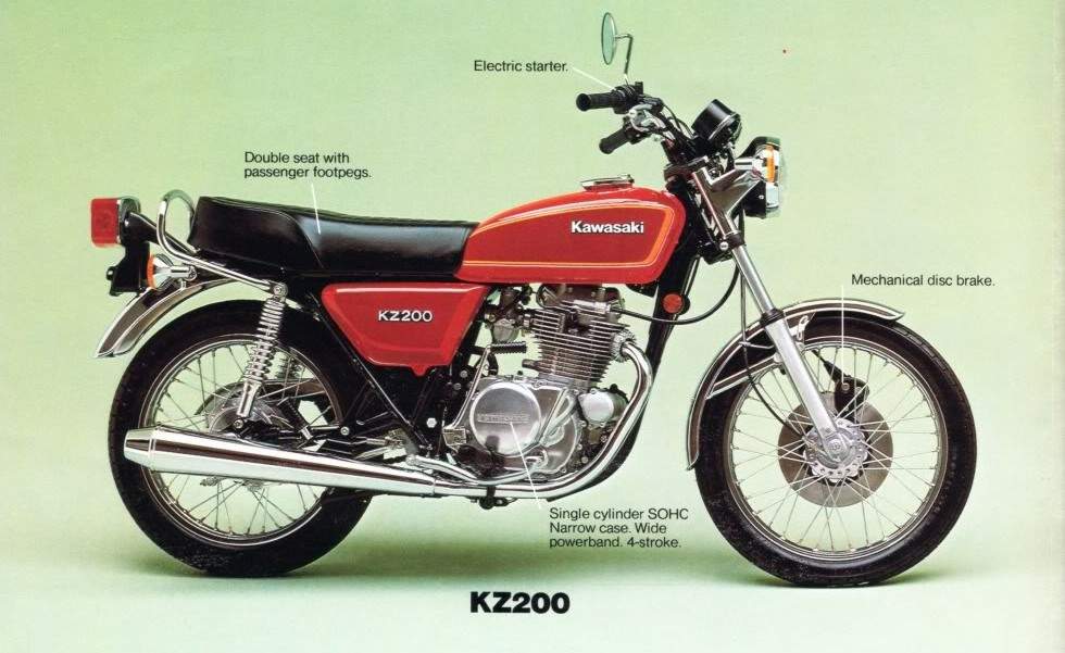 Мотоцикл Kawasaki Z 200 1978