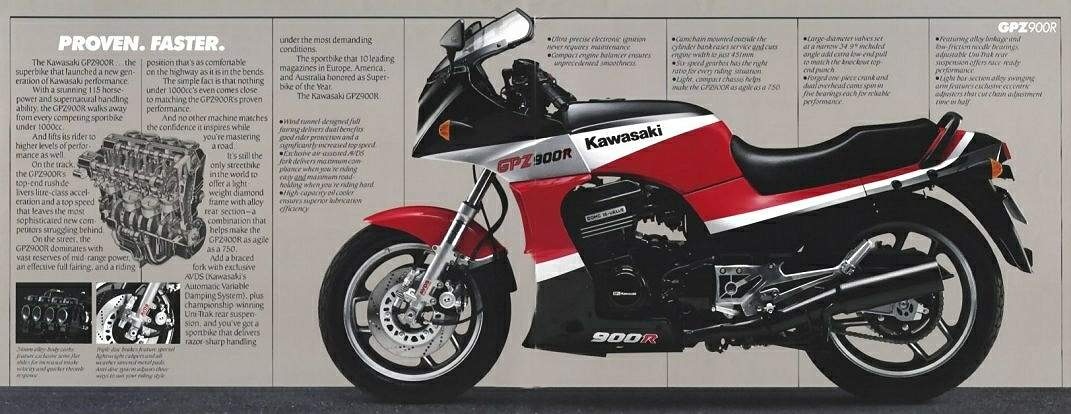 Мотоцикл Kawasaki ZX 900 Ninja 1986 фото