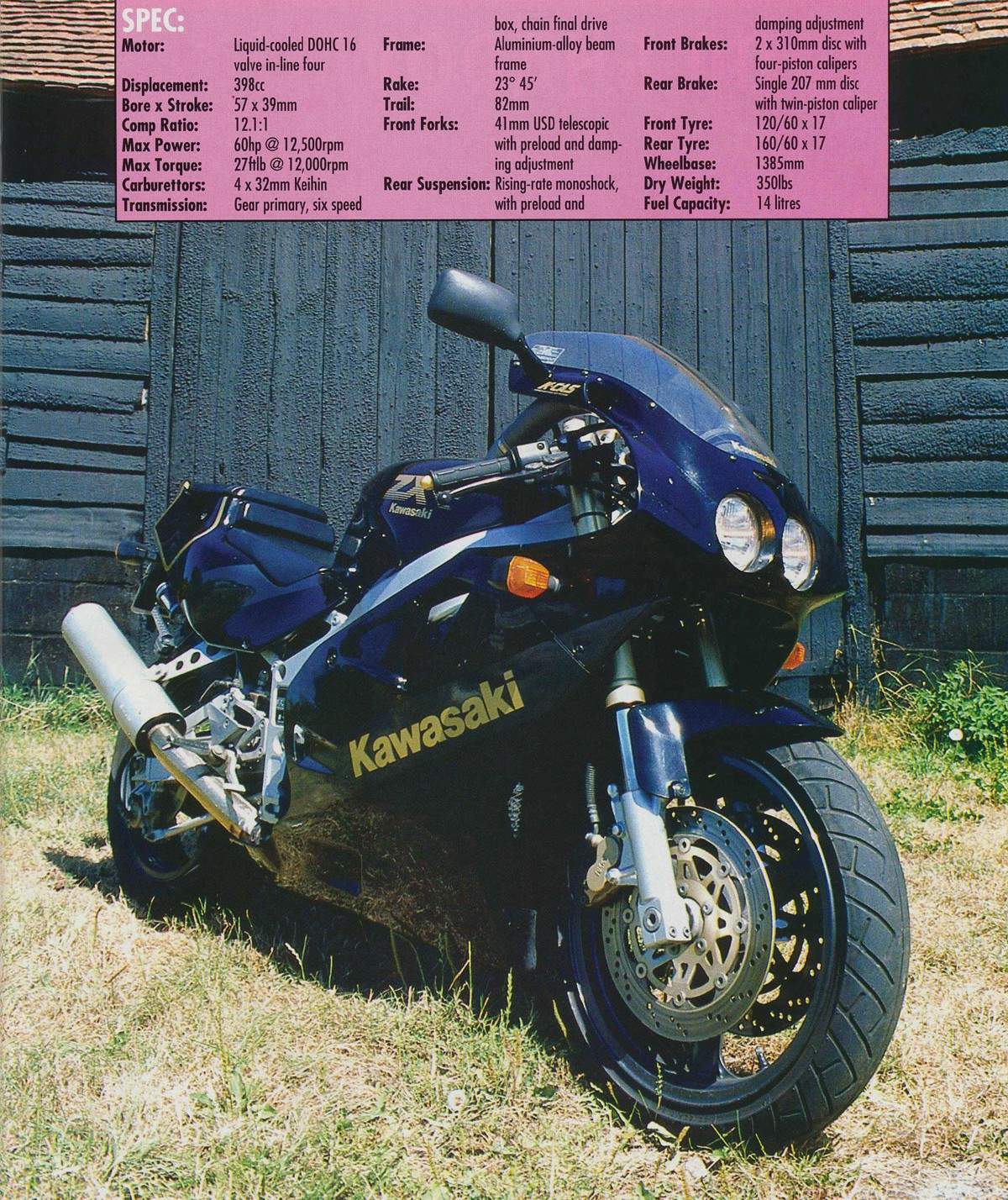 Фотография мотоцикла Kawasaki ZX-R 400R 1995
