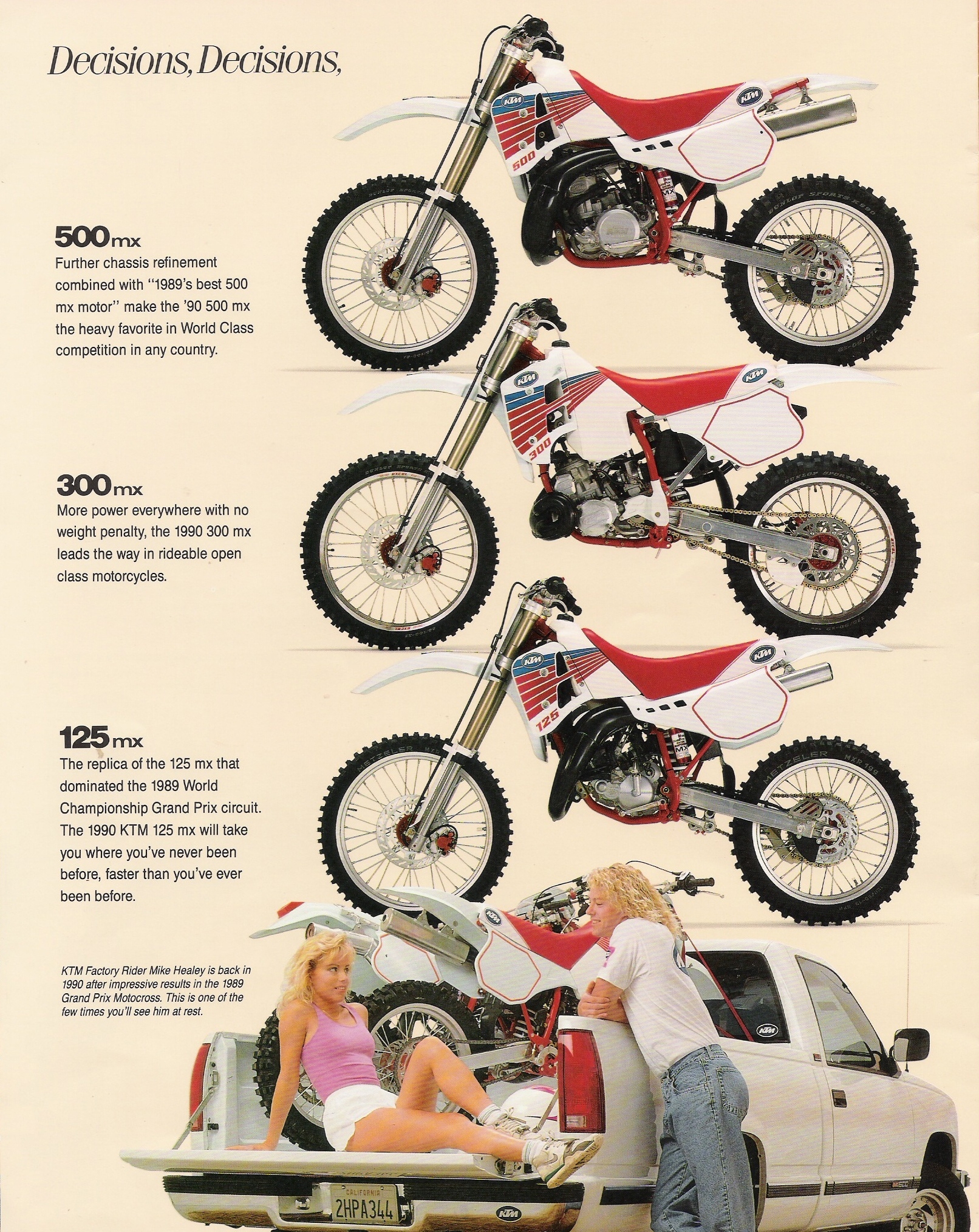 Мотоцикл KTM 300 MX 1990