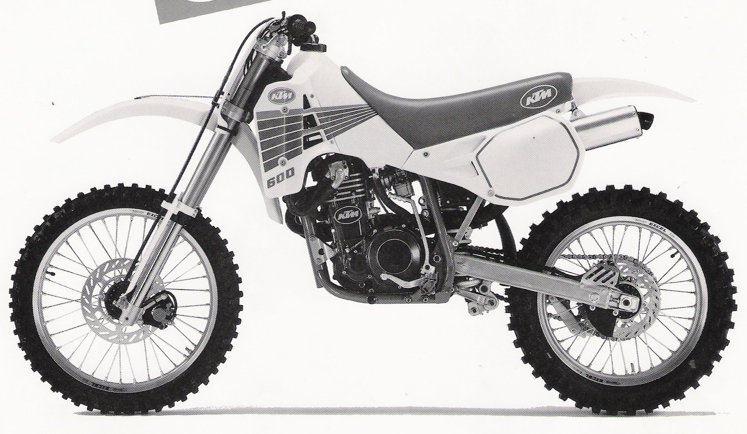 Мотоцикл KTM 600 XC 1990