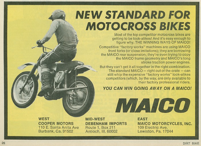 Мотоцикл Maico MC 400 1976