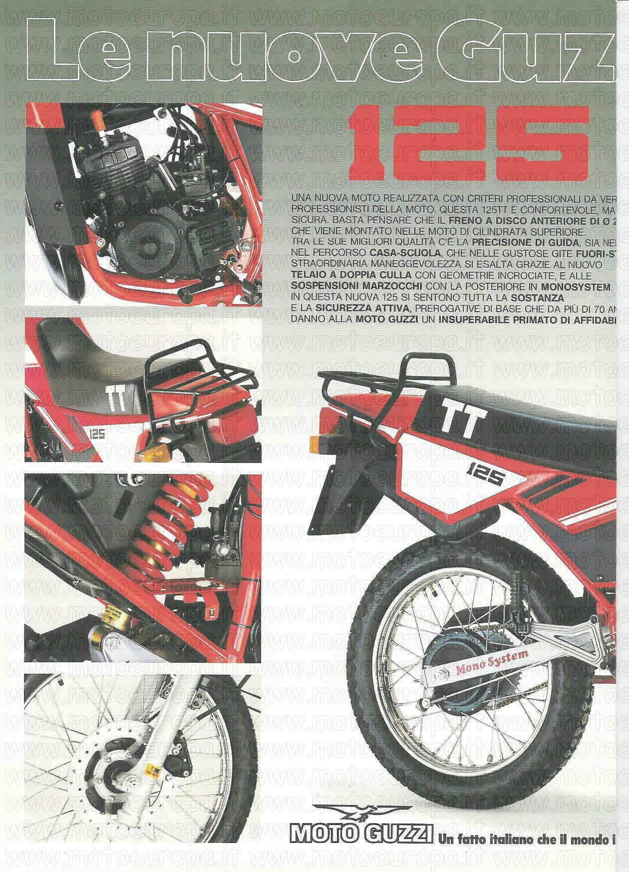 Мотоцикл Moto Guzzi 125TT Tutteterano 1985 фото