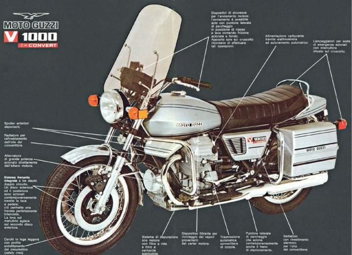 Мотоцикл Moto Guzzi V 1000 I Convert 1975 фото