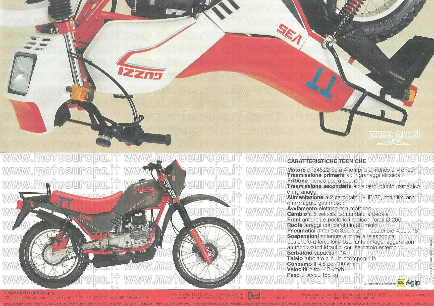 Мотоцикл Moto Guzzi V 35TT 1984 фото