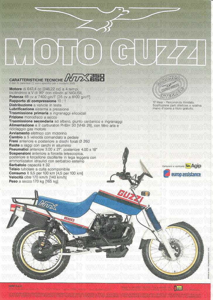 Мотоцикл Moto Guzzi V 65NTX  1984 фото
