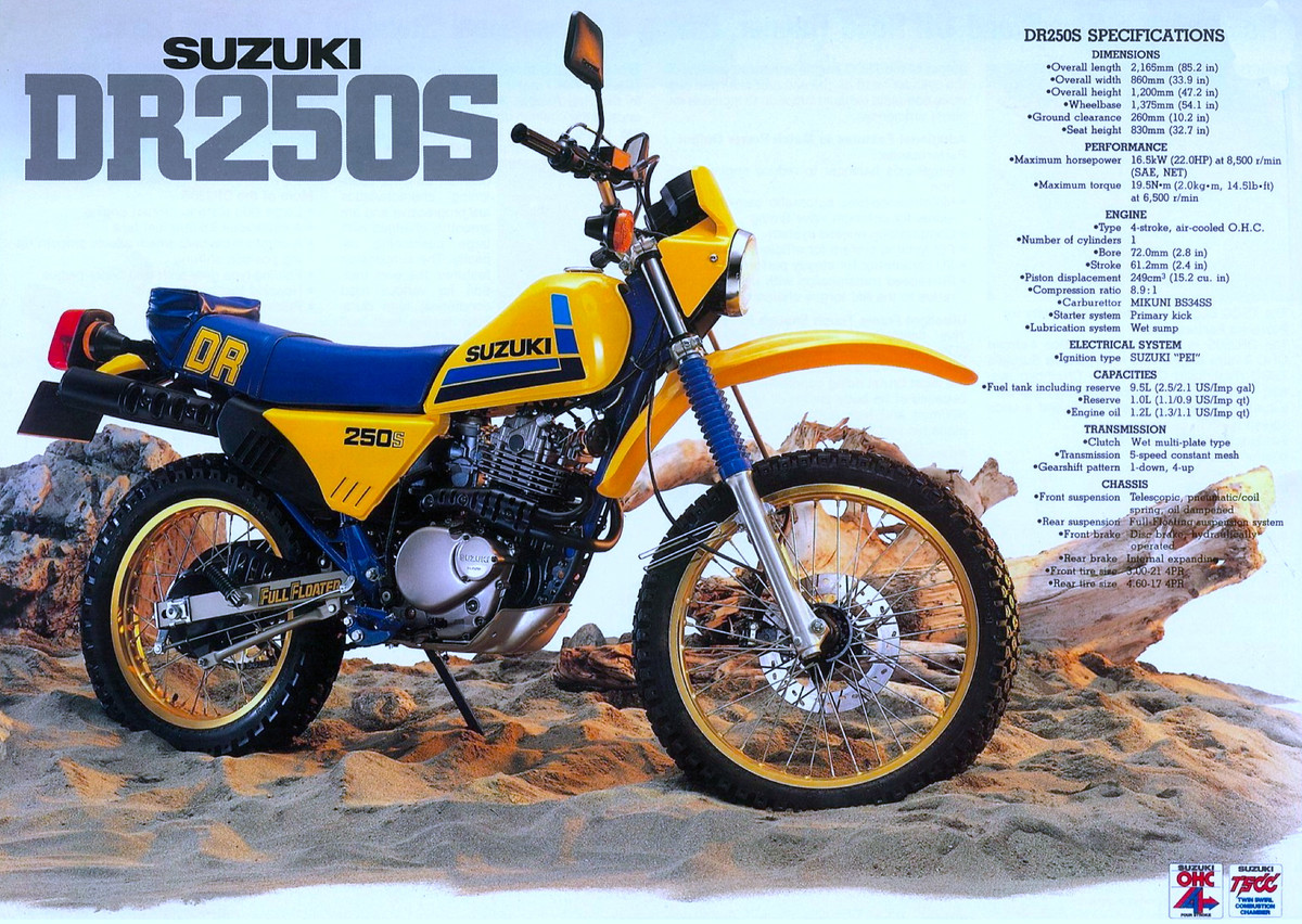 Мотоцикл Suzuki Suzuki DR 250 S 1985 1985