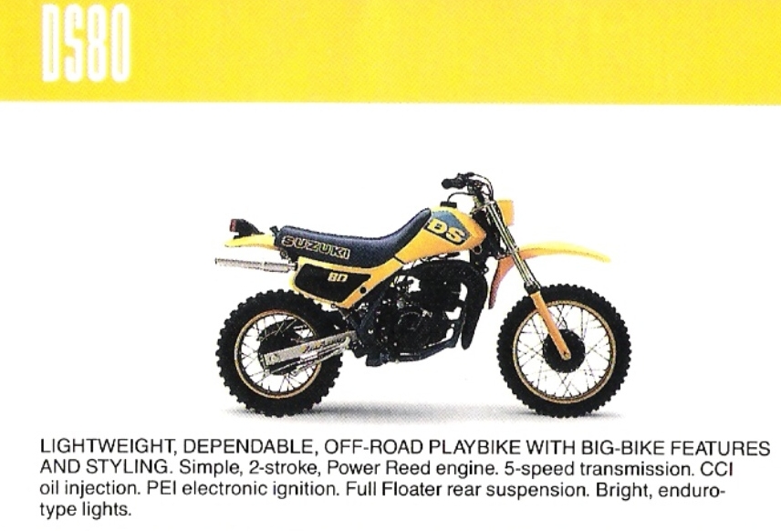 Мотоцикл Suzuki DS 80 1987