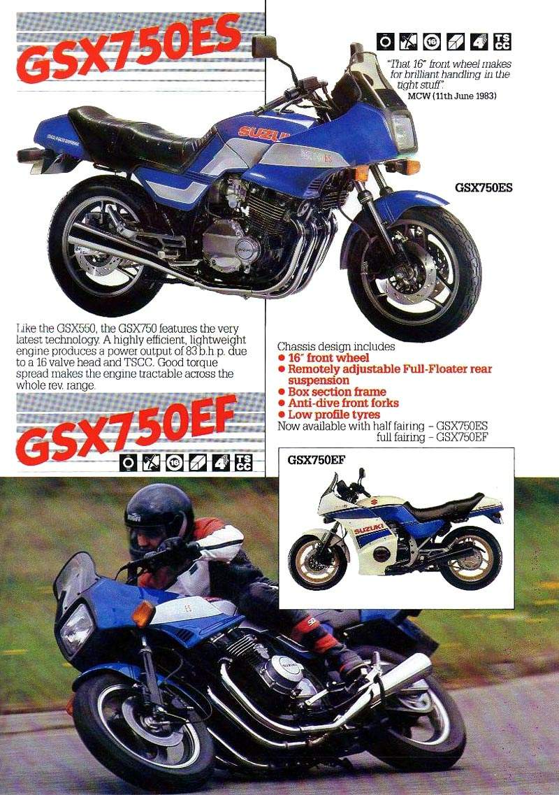 Мотоцикл Suzuki GSX 750ES 1984 фото