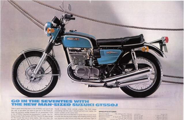 Мотоцикл Suzuki GT 550J 1970