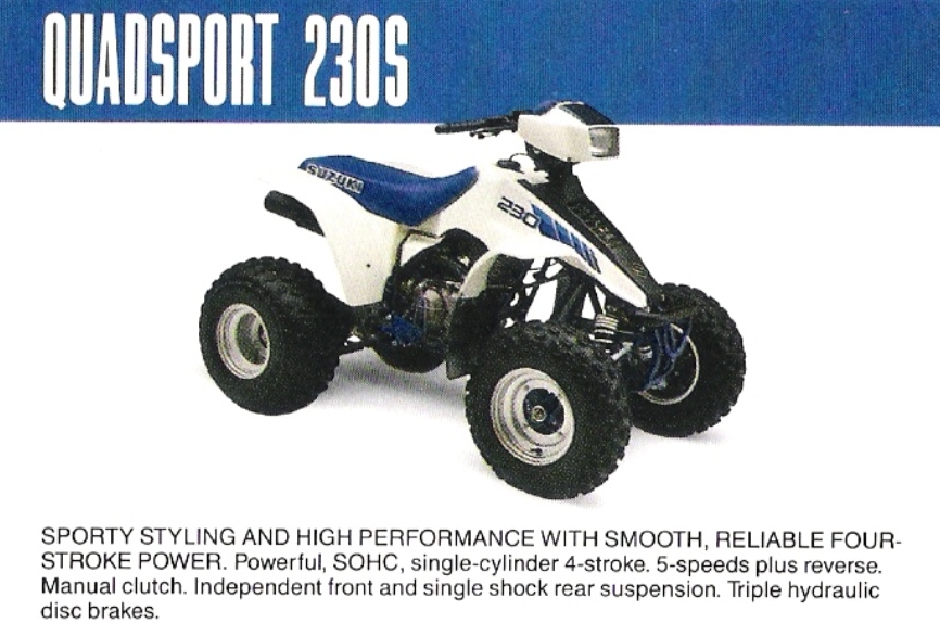Мотоцикл Suzuki QUADSPORT 230 S 1987