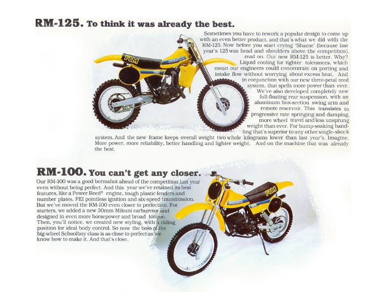 Мотоцикл Suzuki RM 100 1981