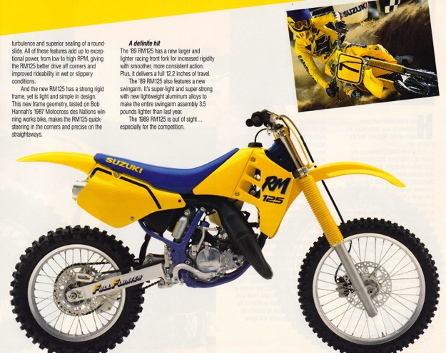 Мотоцикл Suzuki RM 125 1989 Цена, Фото, Характеристики