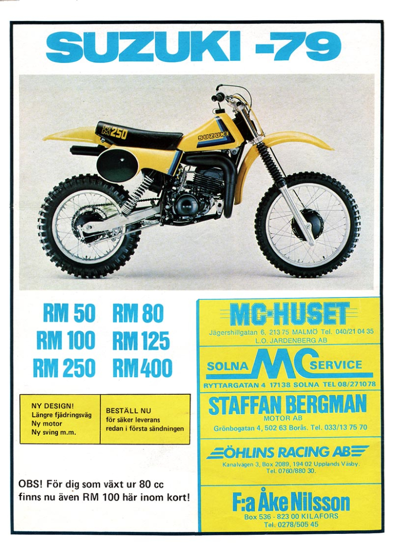 Мотоцикл Suzuki RM 250 1979