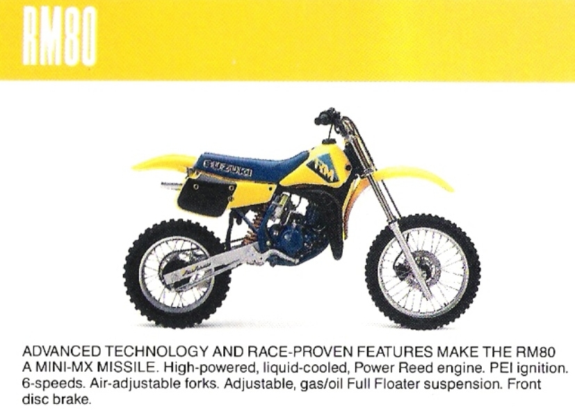 Мотоцикл Suzuki RM 80 1987