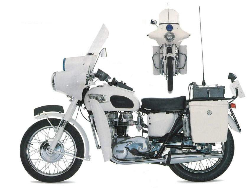 Мотоцикл Triumph Bonneville 650 T120 Police 1966