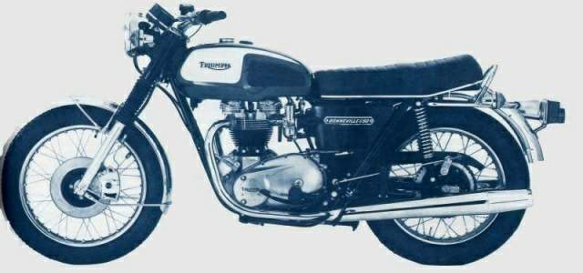 Мотоцикл Triumph Bonneville 650 T120 V 1974